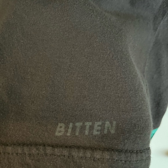 Vintage Bitten grey distressed look Cotton Top - Picture 4 of 5